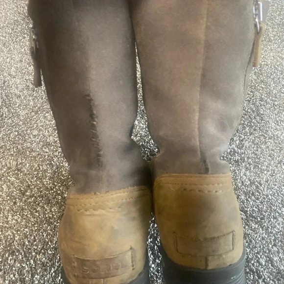 Sorel Emelie Suede Women's Size 11 Fold Over Cold Weather Snow  Boots Flaws - Picture 3 of 8